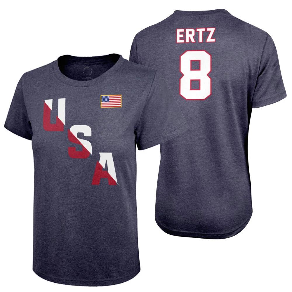 Icon Sports USWNT Player T Shirt Tee Official USA Flag USWNT Football Tee Top 08 S