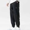 Baggy Corduroy Sweatpants Men Solid Color Casual Autumn Spring Tech Fleece Sport Loose Joggers Harem Pants Male Long Trousers