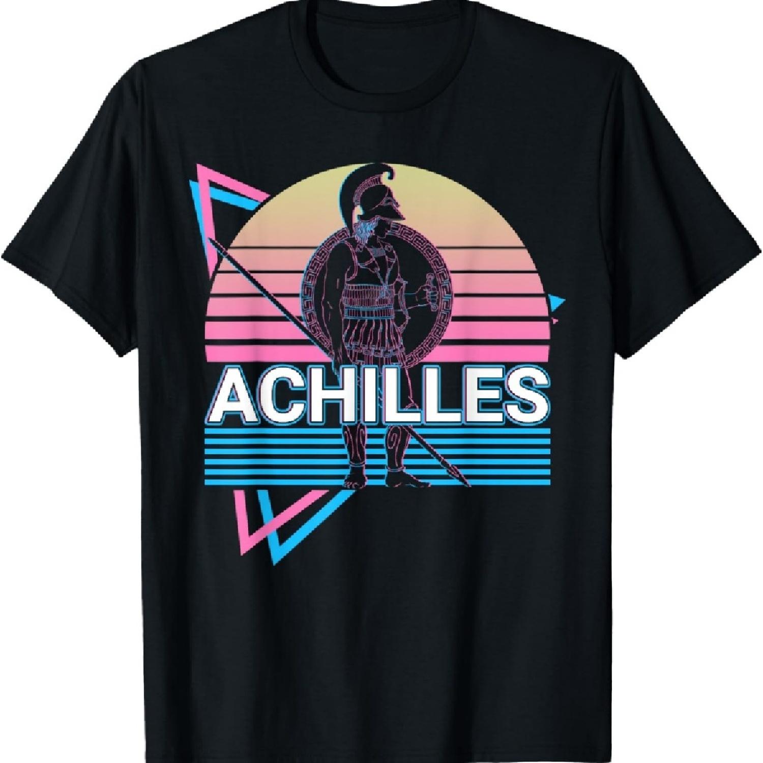

Achilles Greek Warrior Ancient Greek Mythology Retro T-Shirt XXXXXL