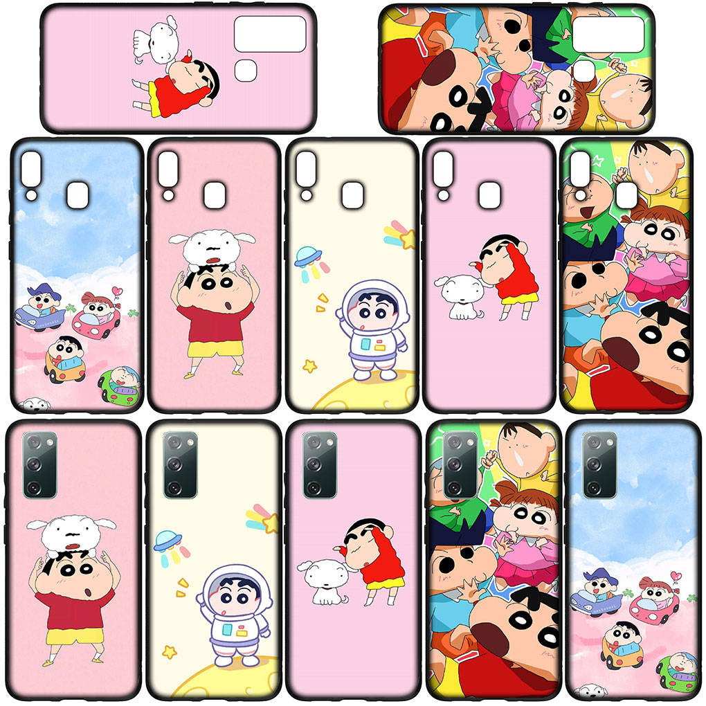 For iPhone 16 15 Xiaomi Redmi Note 14 13 12 11 Pro Max X 8 9 16e Samsung Galaxy S25 S24 S23 Moto OPPO Huawei Cute Crayon Shin Chan Shinchan Phone Case