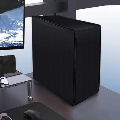 Computer Dust Cover - Black Desktop Protector for Mid-Tower Computers, Durable & Stylish Computer Case Cover, Waterproof Cover