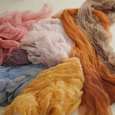 Akcesoria fotograficzne tła 3m miękki tiul tkanina pomarszczona gaza do tła studia fotograficznego rekwizyty fotograficzne