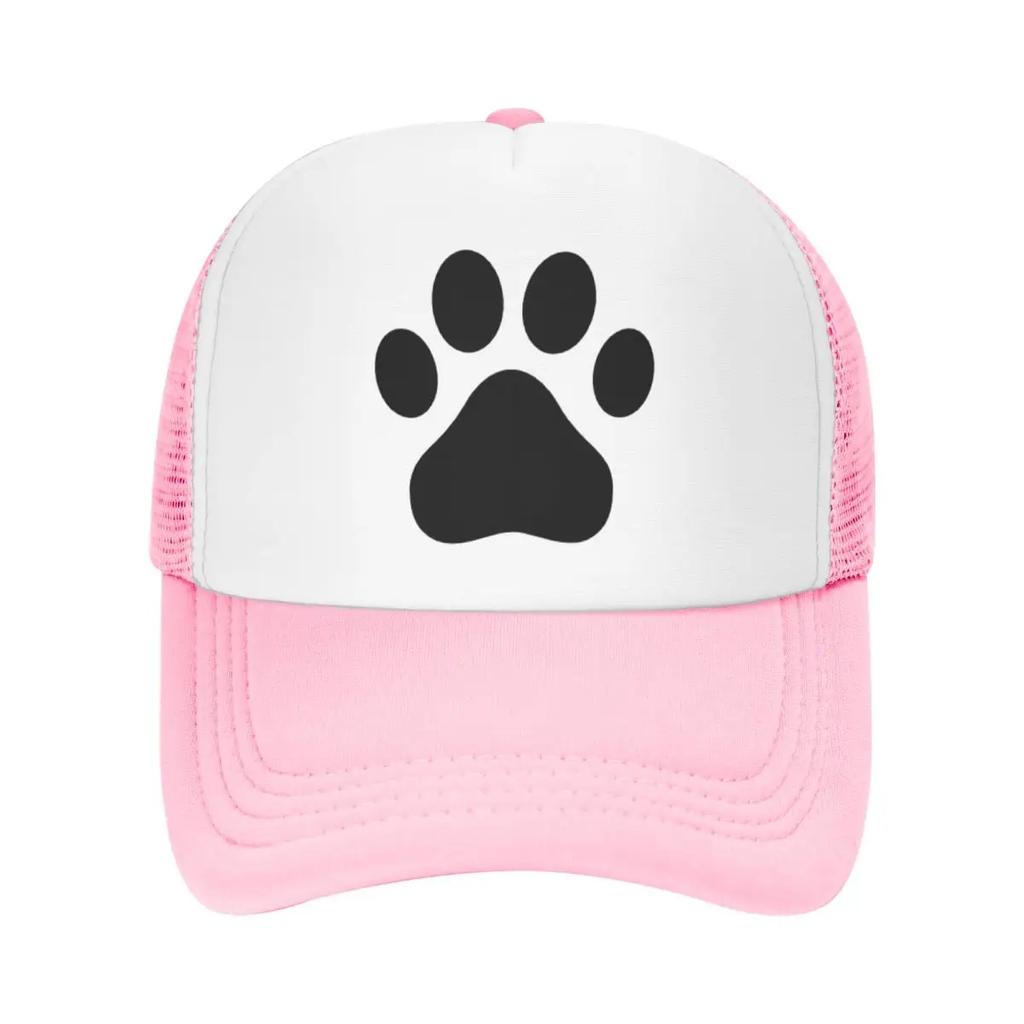 Custom Cool Dog Paw Pattern Baseball Cap Hip Hop Unisex Womens Adjustable Pet Lover Trucker Hat Summer Personalized Dad Hat