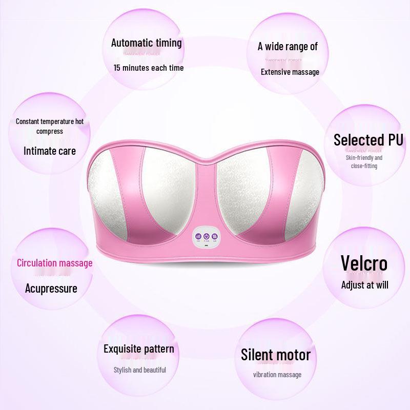 Wireless Electric Breast Massager with Heat and Vibration - Unblocks & Beautifies.