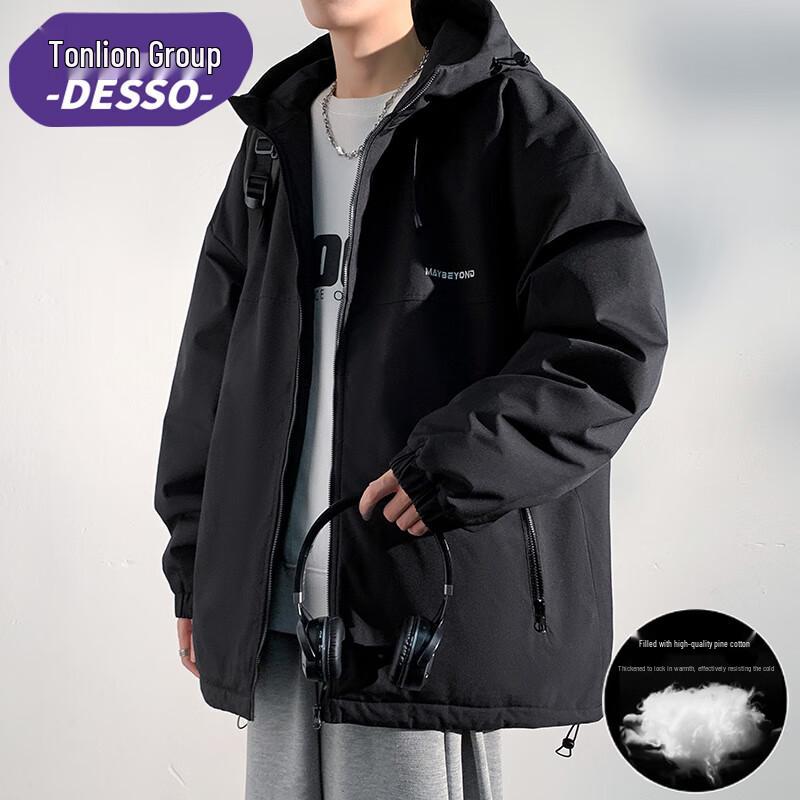 

DESSO Men s Winter Hooded Padded Jacket 3XL