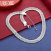 925 Sterling Silver 10mm Stylish And Exquisite Woven Fishnet Necklace - Banquet Gift Jewelry