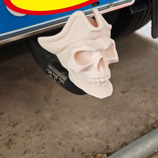 Cover Cap for Trailer Coupling Dust Pirate Skull Design Tow Hitch Cover Hitch Trailer Protector Cap Secure Hook Dust Plugs