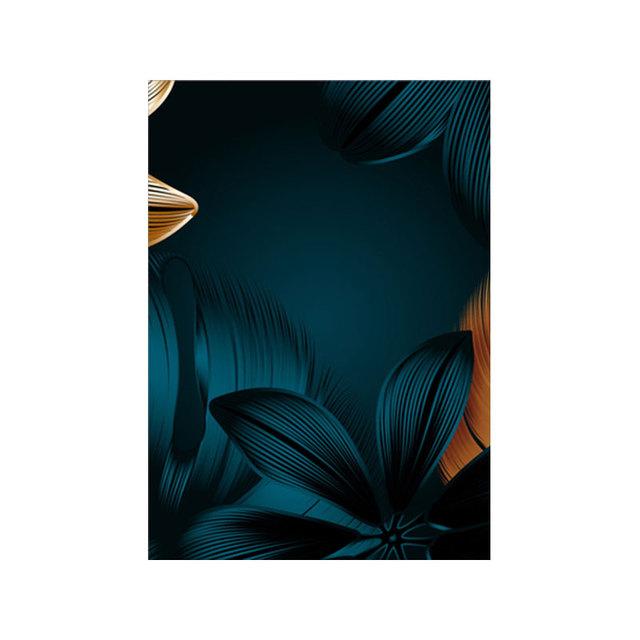 Moderne Goldene Blätter Grüne Pflanze Bild Poster Leinwand Druck Malerei Wand Kunst Gang Wohnzimmer Wohnkultur Cuadros Dekoration