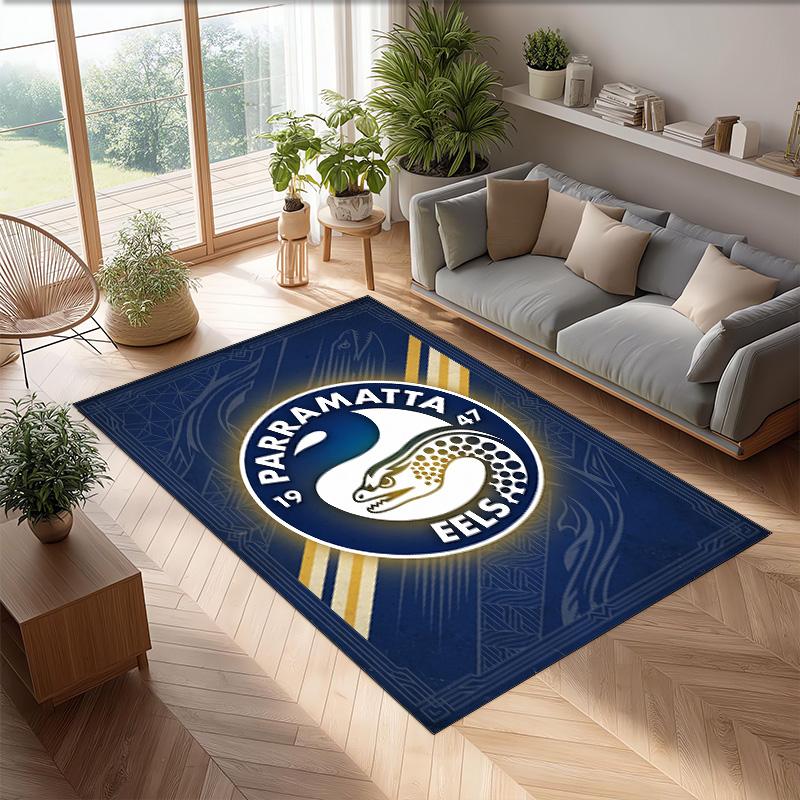 Parramatta Eels Crystal Velvet Carpet Soft Anti?Slip Floor Mat Comfortable Home Living Room Bedroom Decor Rug