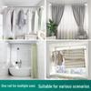 Telescopic Stainless Steel Rod for Clothes Drying, Balcony Support, Curtain, Shower, and Wardrobe Hanging