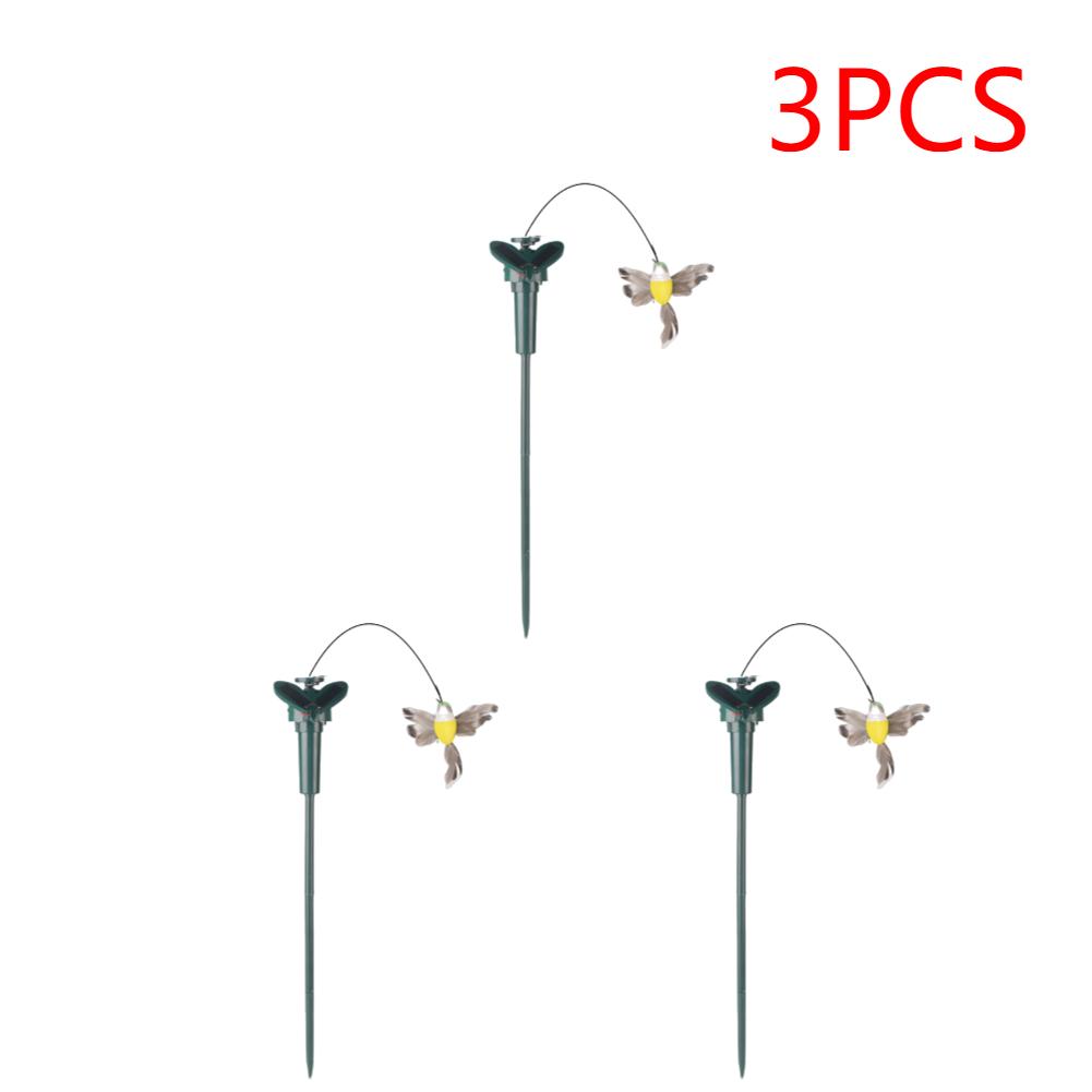 Solar Powered Flying Wobble Solar Flying Bird Butterfly Artificial Fake Hummingbird Dancing Fluttering Butterflies Garden Decor