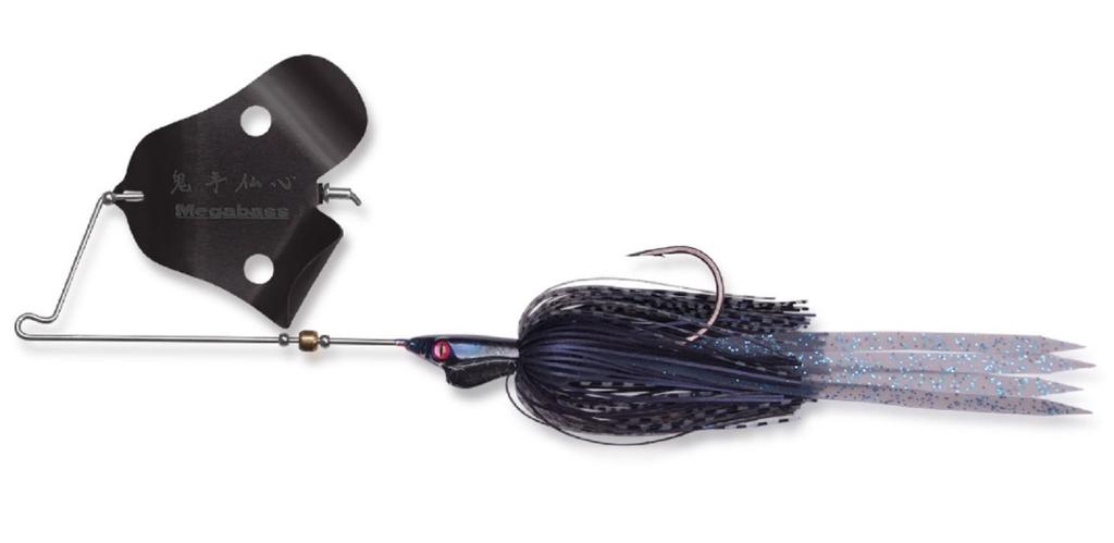 Megabass Jamaica Boa 1/2 Oz Buzzbait Sinking Lure Black Mamba (4255)