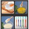 1PCS Silicone Scraper Cream Scraper Cake Scraper Baking Tool Semi Transparent Handle High Temperature Resistant