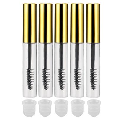 5 Pezzi Tubetto Vuoto Mascara da 10ml con Bacchetta Ciglia Contenitore Mascara Leggero Portatile Fai da Te per Trucco