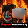 Wodoodporna Ognioodporna Torba na Dokumenty Wielowarstwowa Wygodny Uchwyt Podróżna Archiwalna Torebka z Zamkiem Oszczędzająca Miejsce