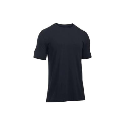 T-shirt à manches courtes et col rond de sport décontracté de couleur unie pour hommes tops Noir 1273463-001