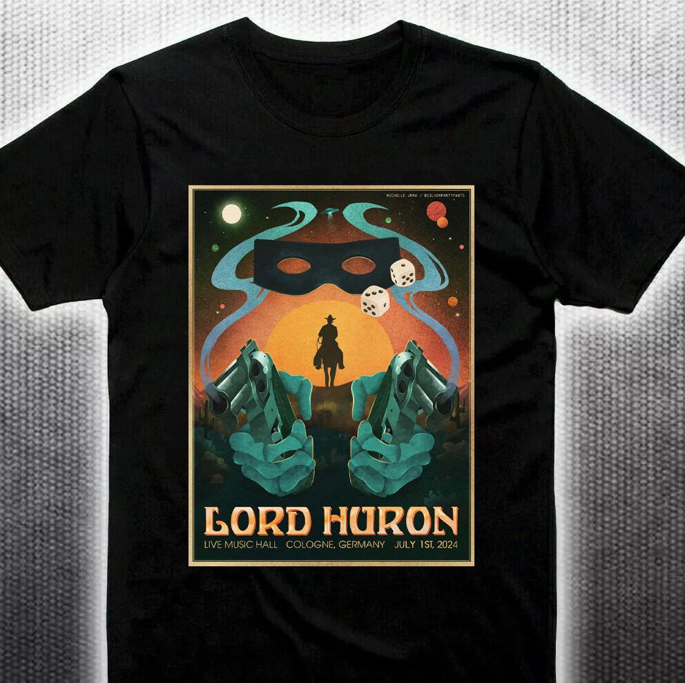 

rare! Lord Huron Black Cotton Shirt All size S-5XL Unisex BS627 Unisex T-Shirt S