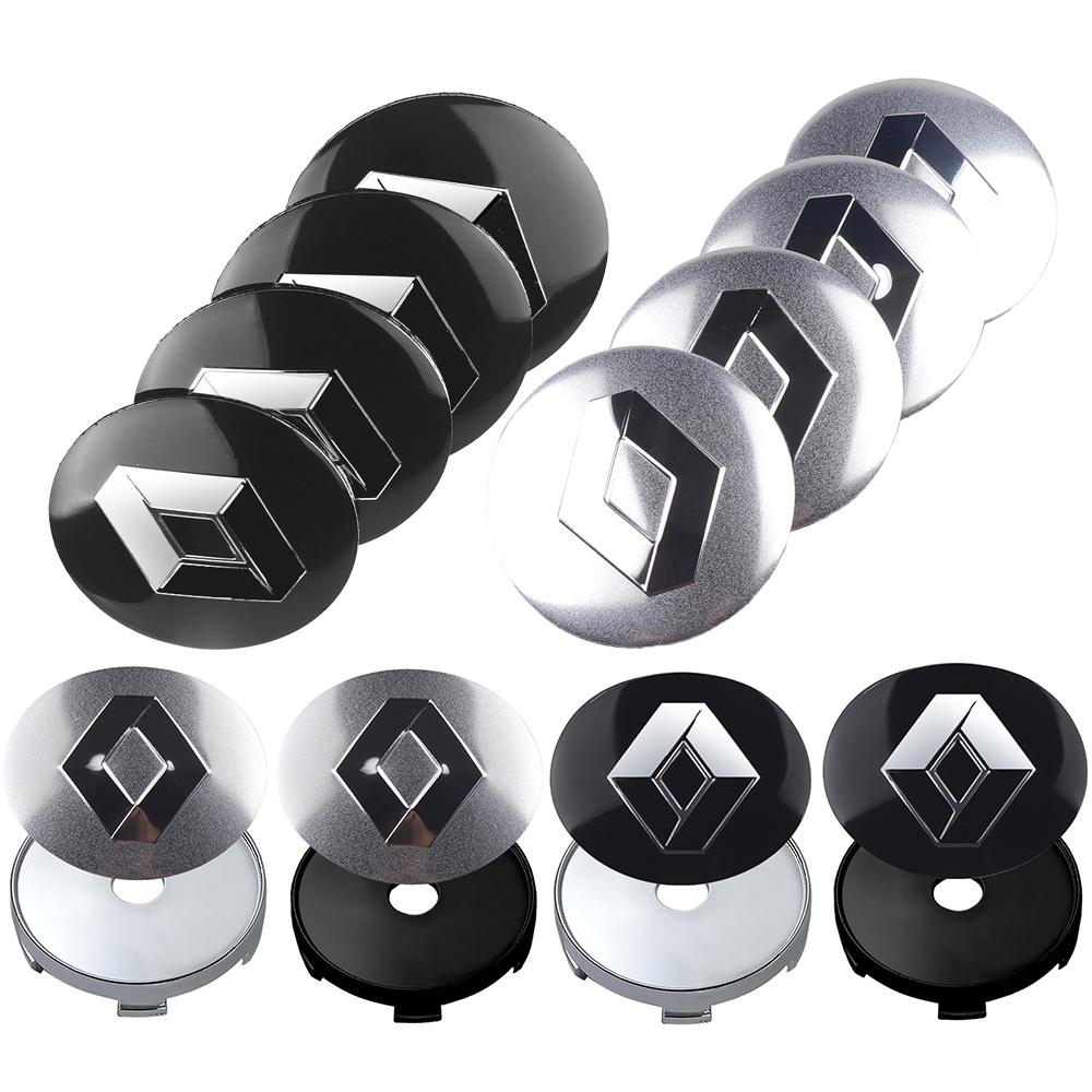 4pc 56MM 60MM Car Wheel Center Hub Cap Sticker For Renault QM6 Clio Kadjar Koleos Megane ZOE Espace Scenic Captur Fluence Duster Z888