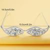 Rhinestones Glasses Frame No Lens Blingbling Face Jewellery Crystal Glasses Frame for Women Girl Sunglasses Frame