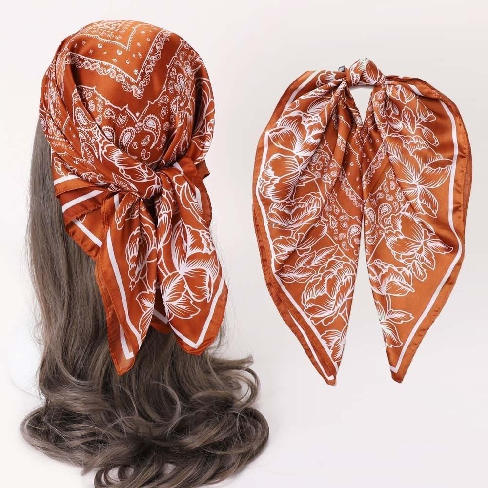 70x70CM Hijab Scarf Oversized Square Scarves Headwear Fashion Bandana Scarf