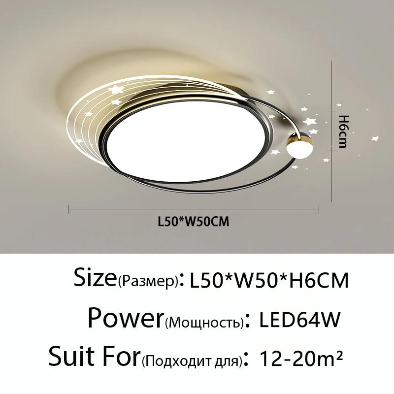 Modern Simple LED Ceiling Lamp Home Decor Bedroom Study Fixture Creative Dining Living Room Lights Children's Room Chandelier