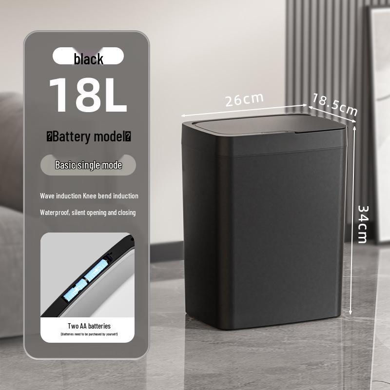 Intelligenter Sensor-Mülleimer mit Deckel - Leises automatisches Öffnen/Schließen für Küche & Wohnzimmer