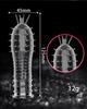 Crystal Dot Delay Condom Penis Sleeve Lasting Enlargement Sex product Spike Clitoris Delay Erection Aid Extend Toys for Man