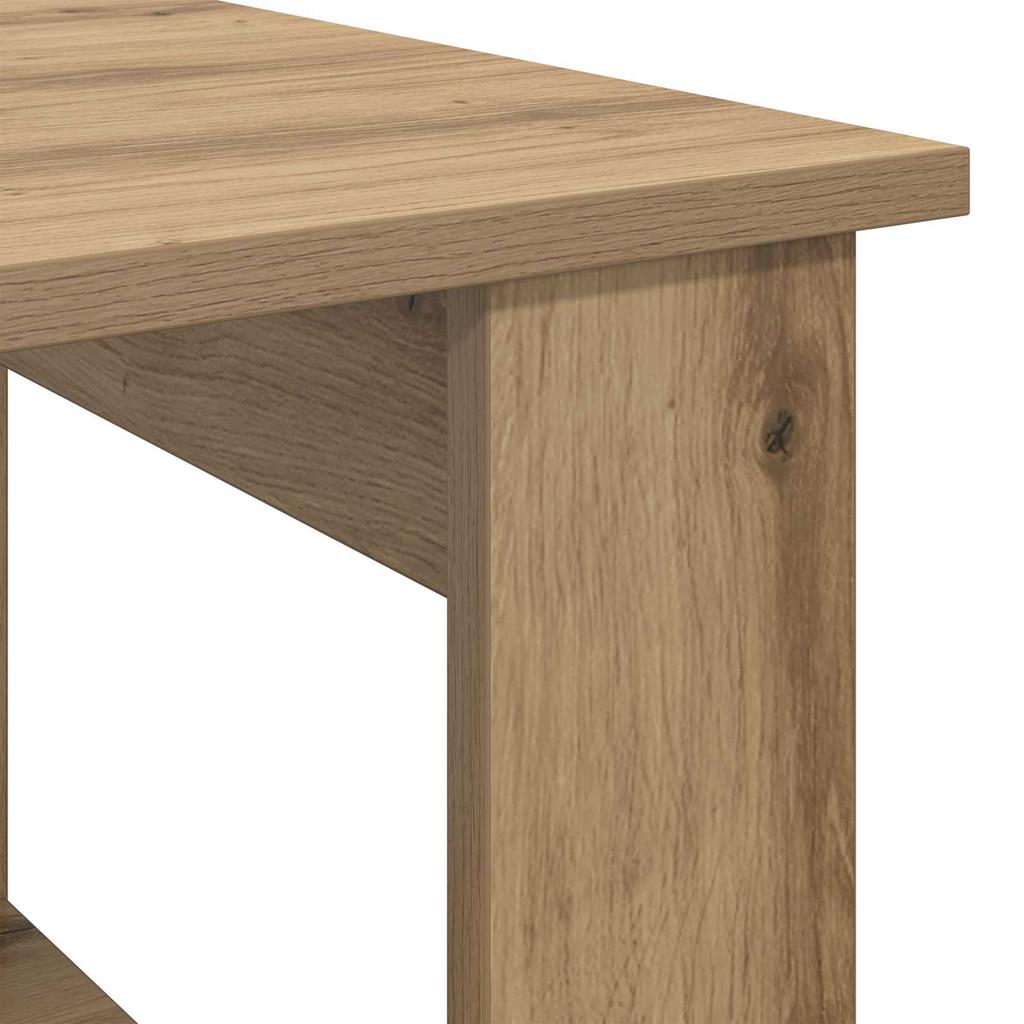 Artisan Oak Coffee Table 72 x 50 x 50 cm Engineered Wood