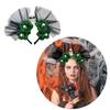 Mexicans Rose Florals Crown Garlands Flower Headband Skeleton Florals Headband Halloween Dia De Los Muerto Party Costum