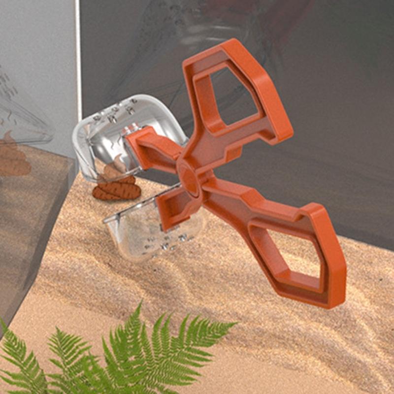 Plastic Insect Capture Tongs For Reptiles Care Feeder Pliers Clear Ergonomic Tool Gentle Feeding Solution Easy Cleaning