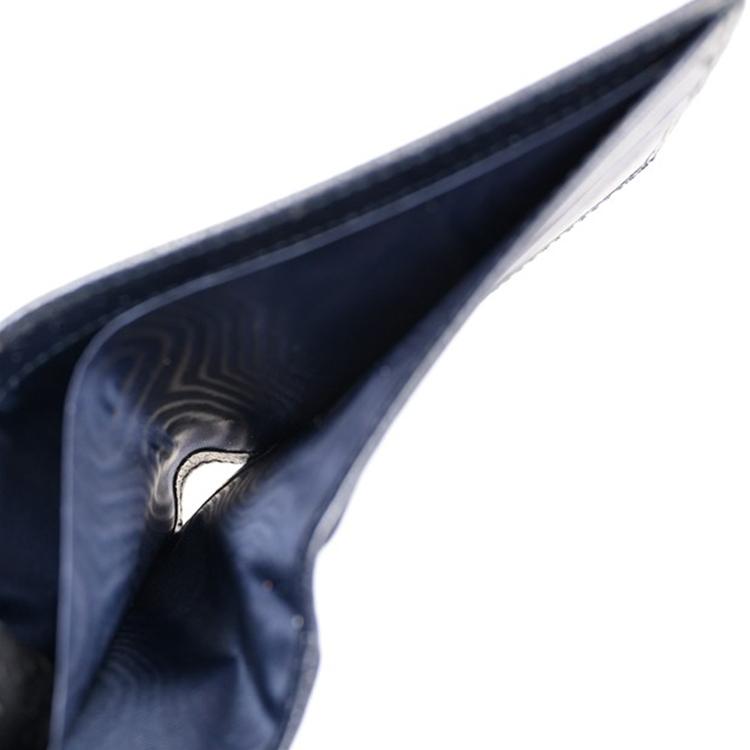 Gucci Ophidia Logo Stripe Canvas And Leather Card Holder Wallet Men Wallets Blue Beige 597606-96IWN-4076