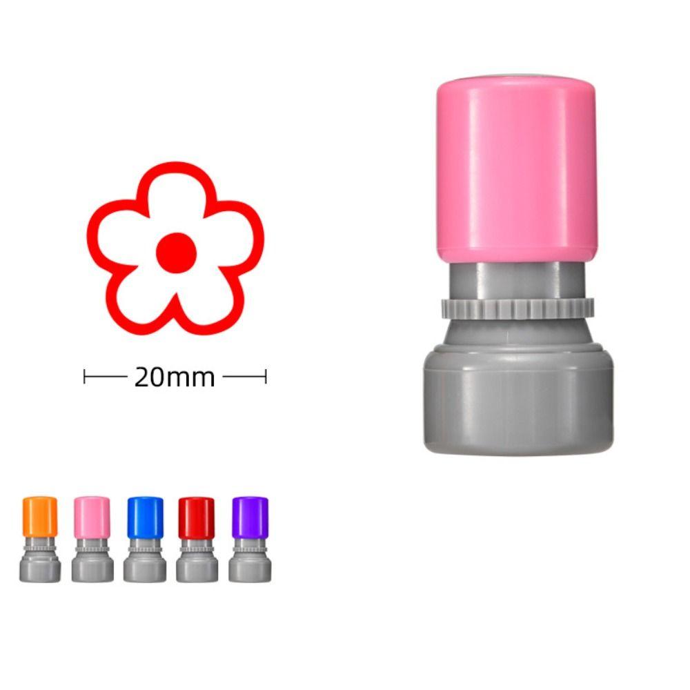 DIY Drawing Toy Star Grading Stamp Self Inking Teacher Review Stamp Rewards Flower Stamp  School