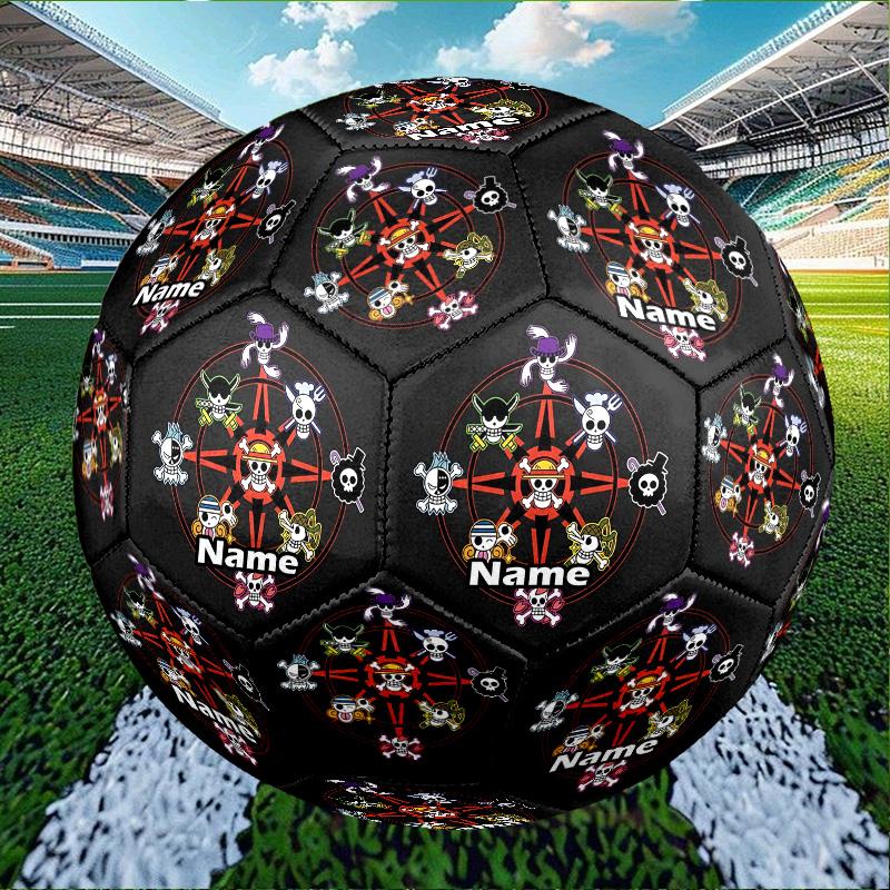 Custom Name Personalized One Piece Print Size 5 Soccer Ball Training & Match Football, for Team, Kicking, Gift for Football