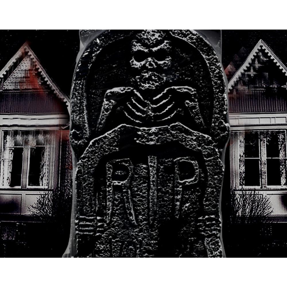 Three-dimensional Foam Tombstone Halloween Props Bar Haunted House Secret Room Horror Decoration Pieces 4 A Set