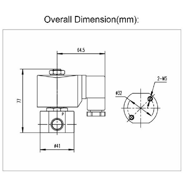 304 Stainless Steel 2 Way High Pressure Normally Closed Solenoid Valve G 1/4" 1/8" AC220V DC24V Orifice 1.2mm 200Bar 2mm 100Bar