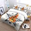 "Music-Themed Decorative Art Set" Soft Skin-Friendly Bedding Set Includes 1 Duvet Cover And 2 Pillowcase Gift