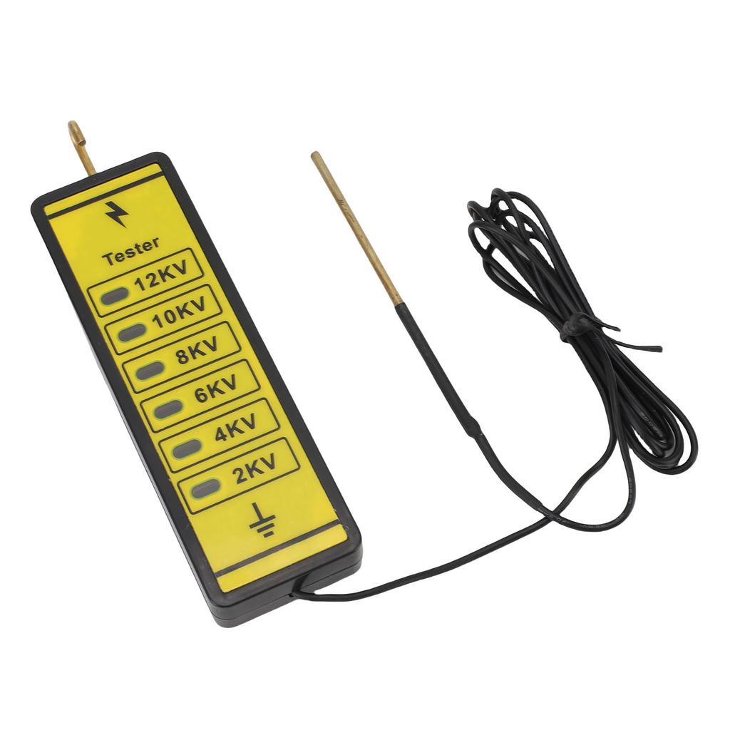 Portable Electric Fence Voltage Tester 12kv Electric Fence Voltage Fault Finder with 6 Indicator Lights for Farm