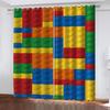 HUANZHUANG Curtain for Kids Room Multicoloured and Gorgeous Print Bedroom Set, Curtains for Living Room Window Treatment Drapes