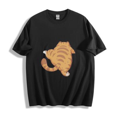 Verspieltes Katze Po T-Shirt - Niedliches Katzen-Design Unisex-Tee