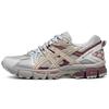 Gel-Kahana 8 Functional Fabric Synthetic Leather Durable Low-Top Casual Trail Running Shoes Women Sneaker Gray Red 1012A978-023