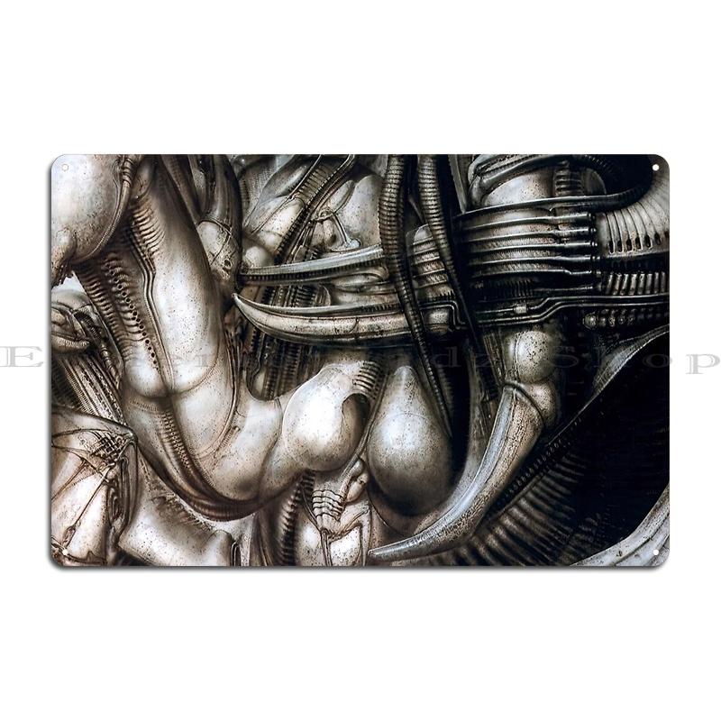 Hr Giger Li Painting Metal Plaque Party Printing Club Custom Create Tin Sign Poster