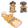 Bee Shaped Pet Rain Poncho Reflective Strips Reflective Dog Raincoat Dog Raincoat  Dog Outdoor Wear