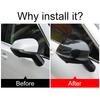 ABS Carbon Car Rearview Mirror Side Molding Cover Case Trim Stickers For Haval H6 3rd Gen GT    2024 H6S HEV PHEV