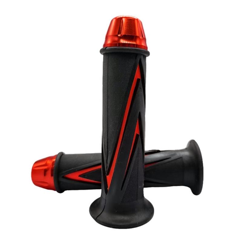 

Antislip Rubber Hand Grips Suitable for Motorcycles ATVs All Terrain Adventures Improved Control Safety Long Rides 2pcs красный
