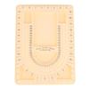 U Shape Bead Design Board Smooth Edge with Clear Scale DIY Jewelry Measuring Tray for Beading Party Group Craft Activities
