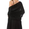 Abendkleid Schal Transparent Chiffon Damen Elegant Weich Seidig Glänzend Schal Hochzeit Brautschal Hochzeitsfeier