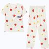 Summer imitation cotton Korean fresh floral pajamas women can wear pastoral casual women's short-sleeved loungewear suit