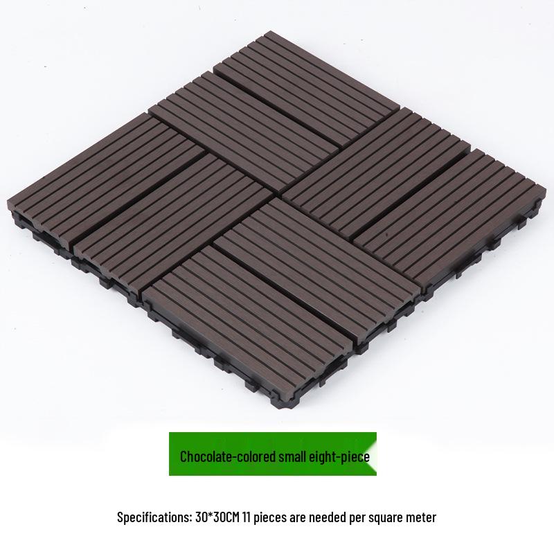 Waterproof WPC Balcony & Garden Flooring - Easy Snap-On, Anti-Corrosion, Ideal for Outdoors & Indoors.