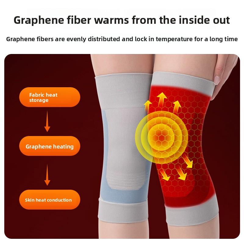 Graphene-heating Knee Brace Women Keeps Joints Warm Relieves Cold-Leg Discomfort Sizes M/L/XL Autumn/Winter All