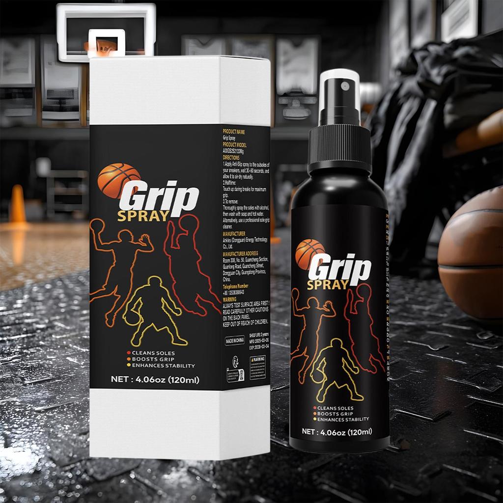 Basketball Shoe Grip Spray - Improve Sole Traction & Court Grip - Rejuvenate & Elongate Sneaker Life for Boots Sneakers Golf